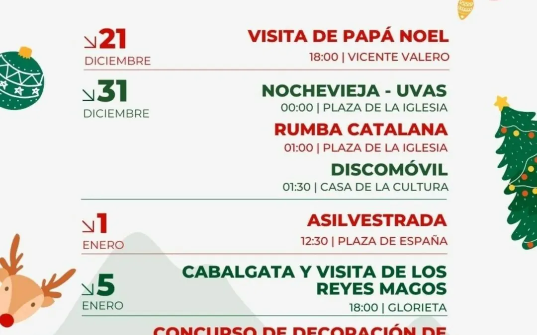 Navidad 2024 en Montanejos – eventos y actividades